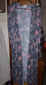 Floral Printed Sarah Cardigan Lularoe